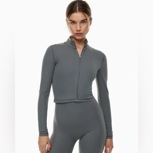 ARITZIA TNA BUTTER RIB LIMIT ZIP LONGSLEEVE